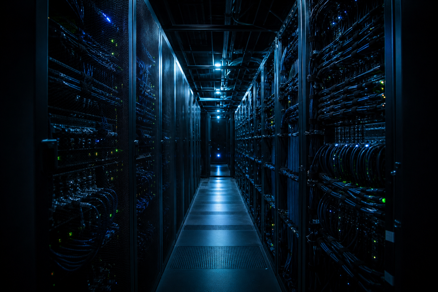 Data center corridor with networked infrastructure